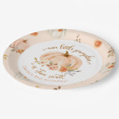 Bloemen sinaasappels Herfst kleine pompoen 2e verj Papieren Bordje (Gekanteld)