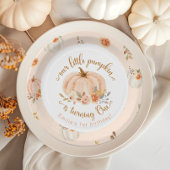 Bloemen sinaasappels Herfst kleine pompoen verjaar Papieren Bordje