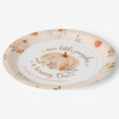 Bloemen sinaasappels Herfst kleine pompoen verjaar Papieren Bordje (Gekanteld)