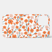 Bloemen Sinaasappels pastel wit naadloos Case-Mate iPhone Case (Achterkant (horizontaal))