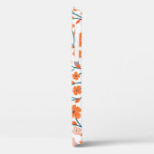 Bloemen Sinaasappels pastel wit naadloos Case-Mate iPhone Case (Achterkant / Links)