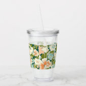 Bloemen Sipper Tumbler Acryl Drinkbeker (Links)