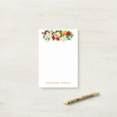 Bloemen Sjabloon Bloemenboeket Kleurrijke Waterver Post-it® Notes (Op bureau)