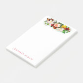 Bloemen Sjabloon Bloemenboeket Kleurrijke Waterver Post-it® Notes (Schuin)