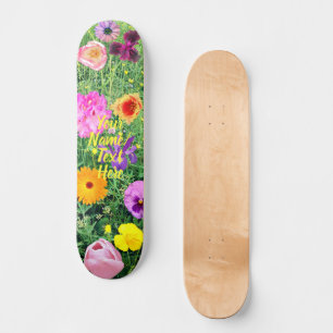 Bloemen Skateboard Gaat Wilde