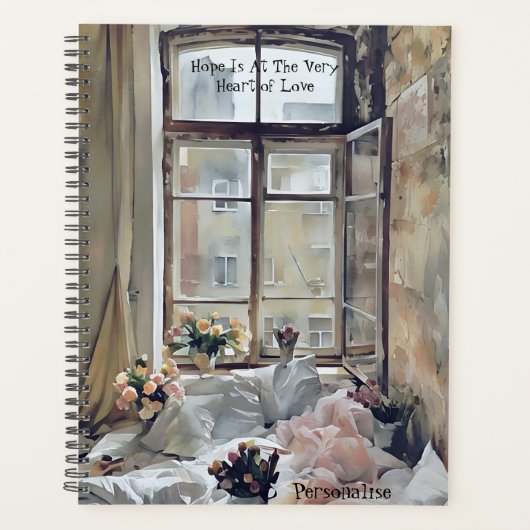  Bloemen Slaapkamer Decor Love Quote Journal Planner (Voorkant)