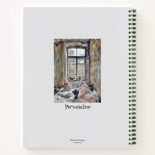 Bloemen Slaapkamer Decor Love Quote  Notitieboek (Achterkant)