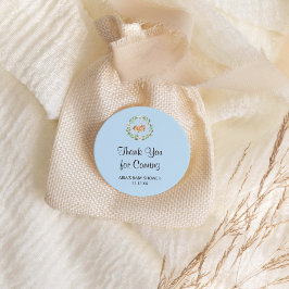 Bloemen Slapen Herten Jongen Baby shower Favor Ronde Sticker
