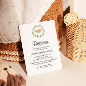 Bloemen slapende herten doop kaart