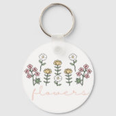 Bloemen Sleutelhanger (Achterkant)