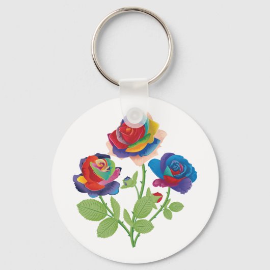  bloemen sleutelhanger (Voorkant)