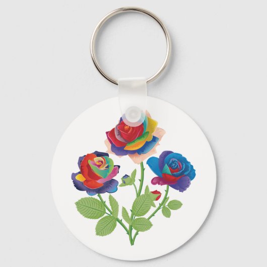  bloemen sleutelhanger (Achterkant)