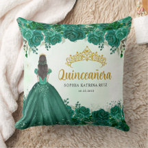Bloemen Smaragd Groen Prinses Tiara Quinceanera