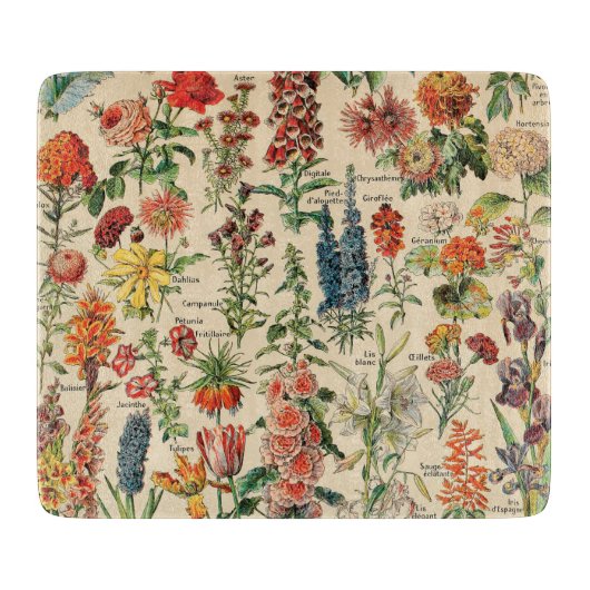  bloemen snijplank (Voorkant)