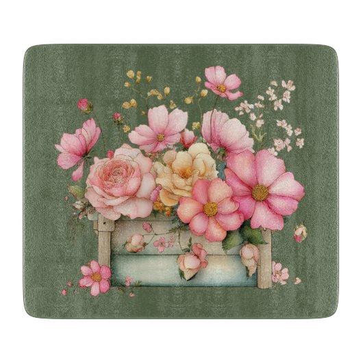 Bloemen Snijplank Cottage Zomer (Voorkant)