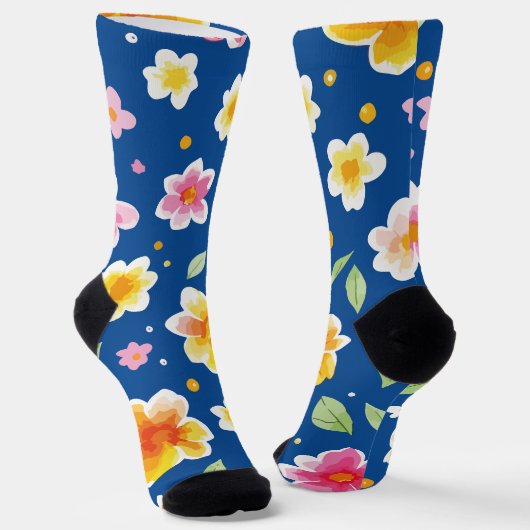 Bloemen Sokken (Gebogen)