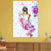 Bloemen Soul Canvas Print (Insitu (Woonkamer))
