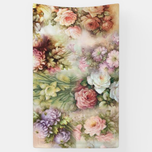  bloemen spandoek (Verticaal)