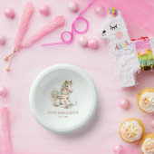 Bloemen  Speelgoed Rocking Horse Baby shower Papieren Kommen (Feest)