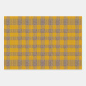 Bloemen, spelden en geometrische | Warm Colours Inpakpapier Vel (Voorkant 2)