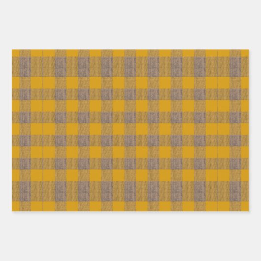 Bloemen, spelden en geometrische | Warm Colours Inpakpapier Vel (Voorkant 2)