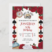 Bloemen Spelen Kaart Verjaardagsuitnodiging (Voorkant)