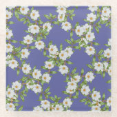 Bloemen Spiraalpatroon Design Onderzetter (Voorkant)