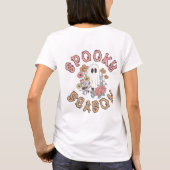 Bloemen Spooky Seizoen Ghost T-shirt (Achterkant)