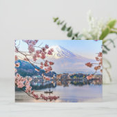 Bloemen | Spring Cherry Blossom Japan Bedankkaart (Staand voorkant)