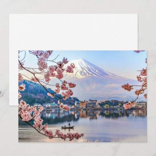 Bloemen | Spring Cherry Blossom Japan Bedankkaart (Voorkant / Achterkant)