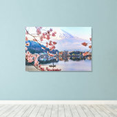 Bloemen | Spring Cherry Blossom Japan Canvas Afdruk (Insitu (Houten vloer))