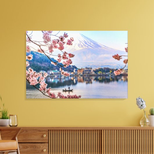 Bloemen | Spring Cherry Blossom Japan Canvas Afdruk (Insitu (Woonkamer))