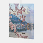 Bloemen | Spring Cherry Blossom Japan Glas Ornament (Voorkant links)
