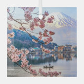 Bloemen | Spring Cherry Blossom Japan Glas Ornament (Voorkant)