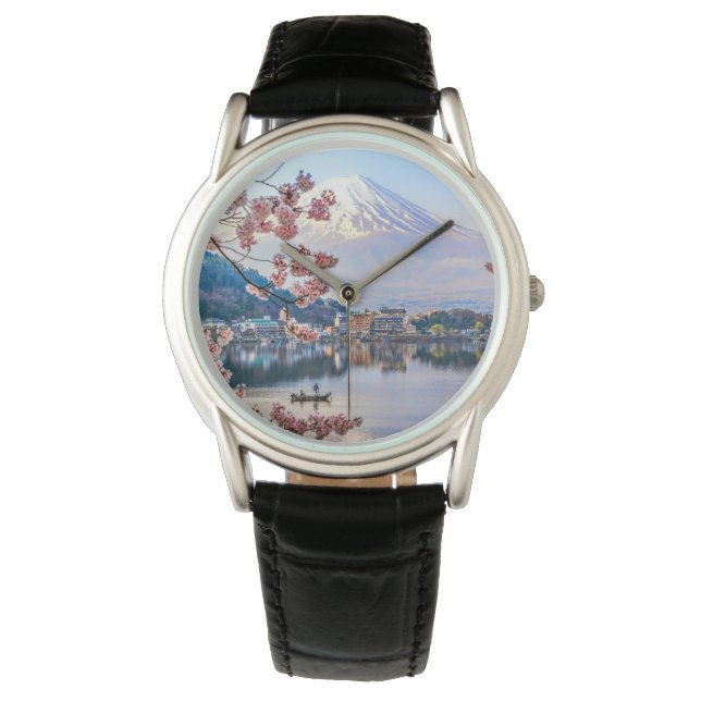 Bloemen | Spring Cherry Blossom Japan Horloge (Voorkant)