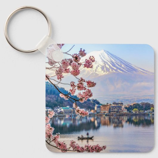 Bloemen | Spring Cherry Blossom Japan Sleutelhanger (Voorkant)