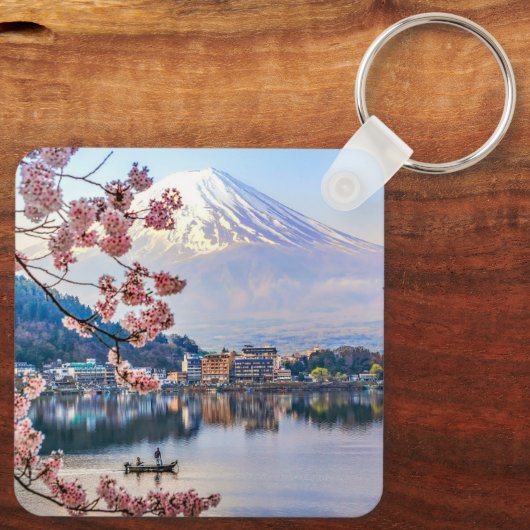 Bloemen | Spring Cherry Blossom Japan Sleutelhanger (Achterkant)