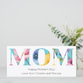 Bloemen Spring Flowers Moederdag Kaart (Staand voorkant)