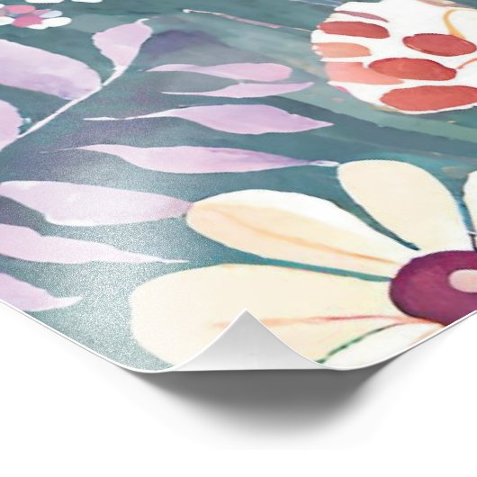 Bloemen Springtime All Over Print Poster (Hoek)