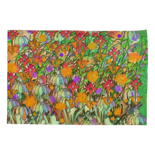 Bloemen standaard kussensloop (Achterkant)