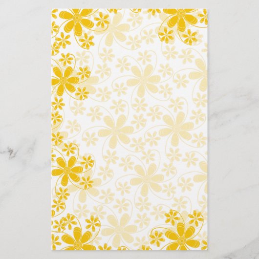 bloemen Stationery-Floral Briefpapier (Voorkant)