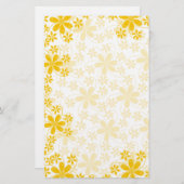  bloemen Stationery-Floral Briefpapier (Voorkant / Achterkant)