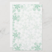  bloemen Stationery-Floral Briefpapier (Voorkant / Achterkant)