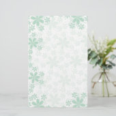  bloemen Stationery-Floral Briefpapier (Staand voorkant)
