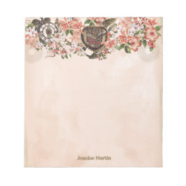 Bloemen Steampunk bruiloft speciale gelegenheid Notitieblok