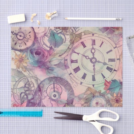 Bloemen Steampunk Tissuepapier (Craft)