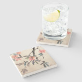 Bloemen Stenen Onderzetter (Zijkant)