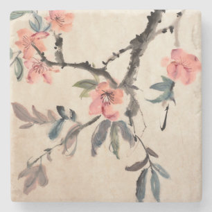 Bloemen Stenen Onderzetter