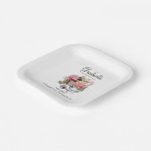 Bloemen Stethoscoop Verpleegkundige Afstudeerder K Papieren Bordje (Gebogen)