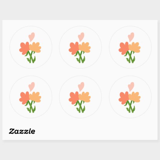 Bloemen Sticker (Vel)
